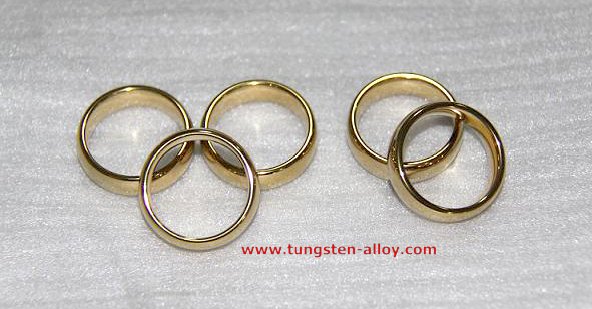 Placcato oro Anello tungsteno